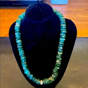 Chunky Jadeite Statement Necklace 16”